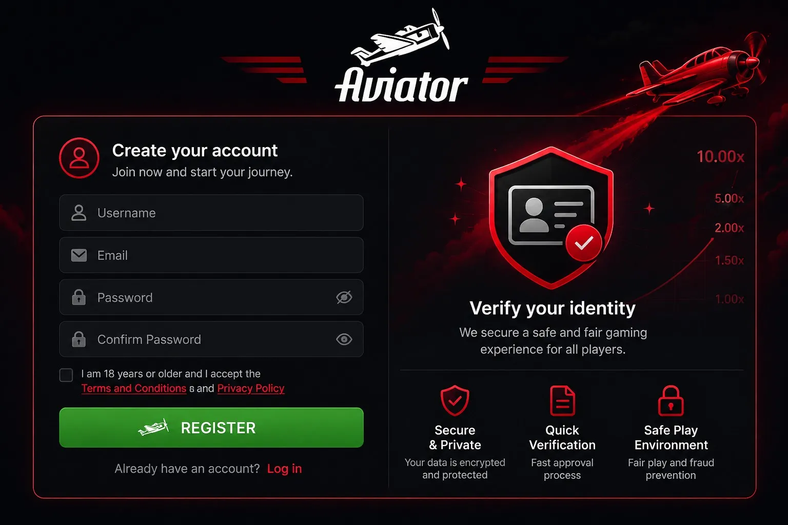 Aviator game registration: identity verification and checks — Aviator game login